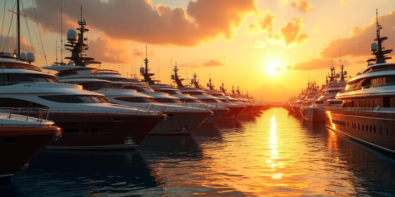 Cantiere navale al tramonto